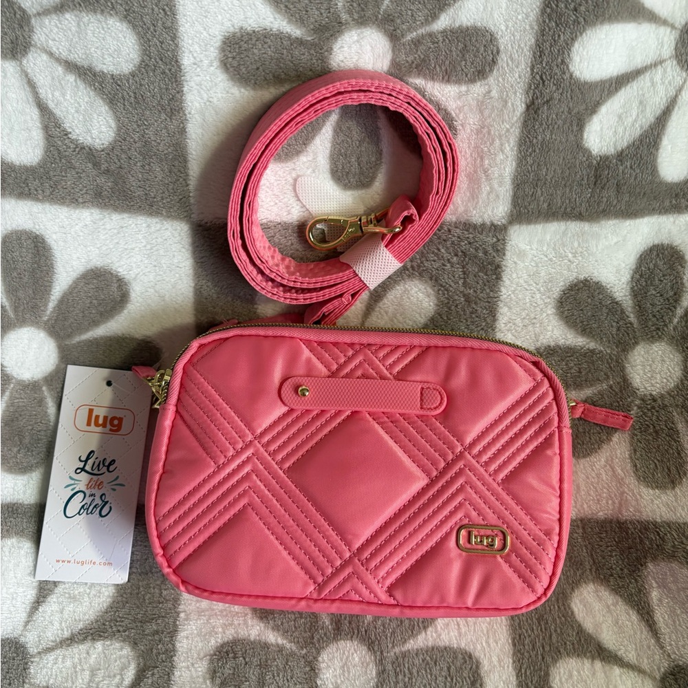 Lug Wicked Pink Quilted Crossbody Bag